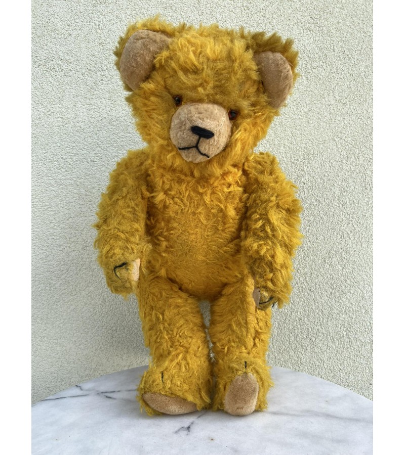 Meškinas, meškiukas, teddy bear didelis, vintažinis. Aukštis 65 cm. Kaina 158