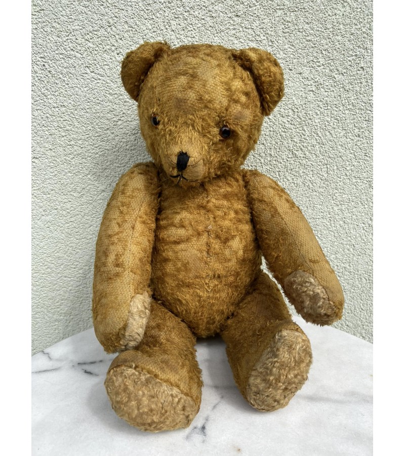 Meškinas, meškiukas, teddy bear didelis, antikvarinis. Aukštis 50 cm. Kaina 228