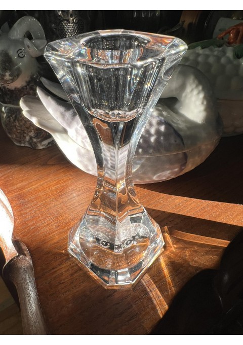 Žvakidė krištolinė (stiklinė) Villeroy & Boch. Aukštis 14 cm. Kaina 28