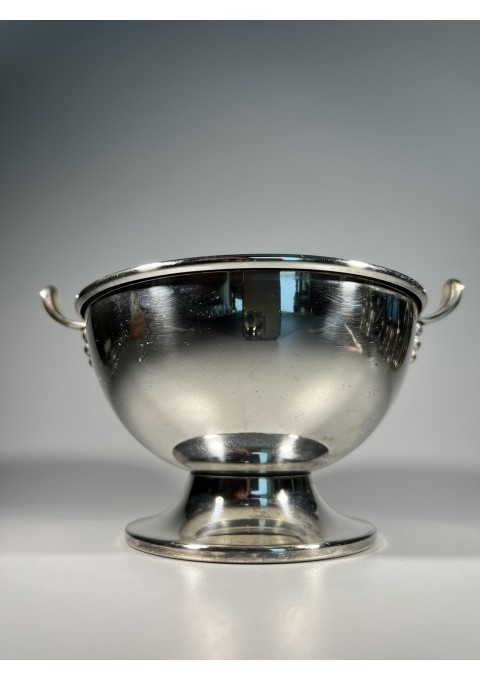 Indas Art Deco stiliaus, dubuo, vaza, sausaininė sidabruotas, antikvarinis išimamu stiklu. Kaina 18