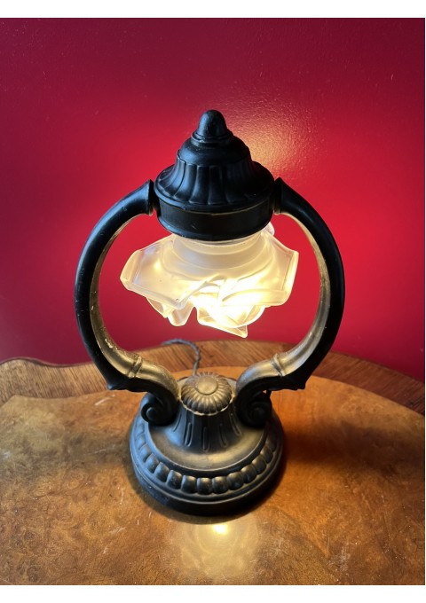 Lempa stalinė, naktinė, šviestuvas antikvarinis, Art Deco stiliaus. Veikianti. Kaina 138