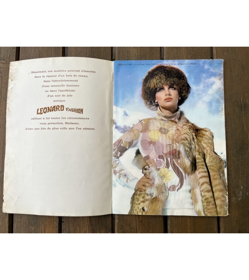Madų žurnalas Leonard Fashion.  Paris. France. 1968 m. Kaina 32