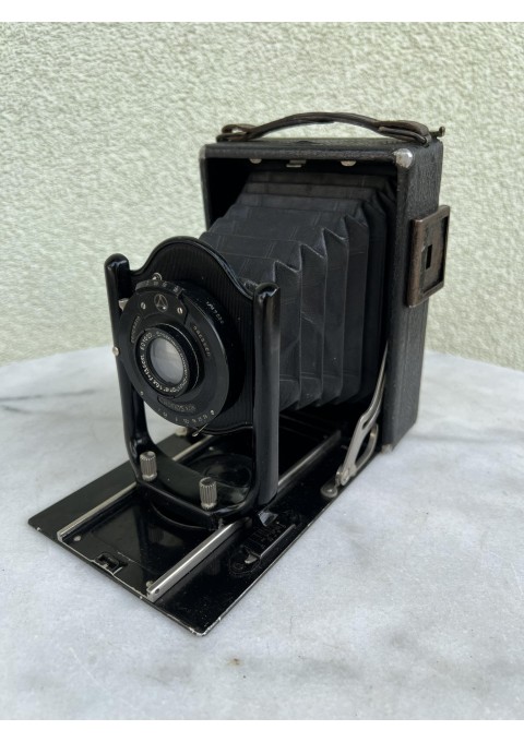 Fotoaparatas antikvarinis dumplinis Ernemann Dresden Cronos >A<. Vokietija. Kaina 128
