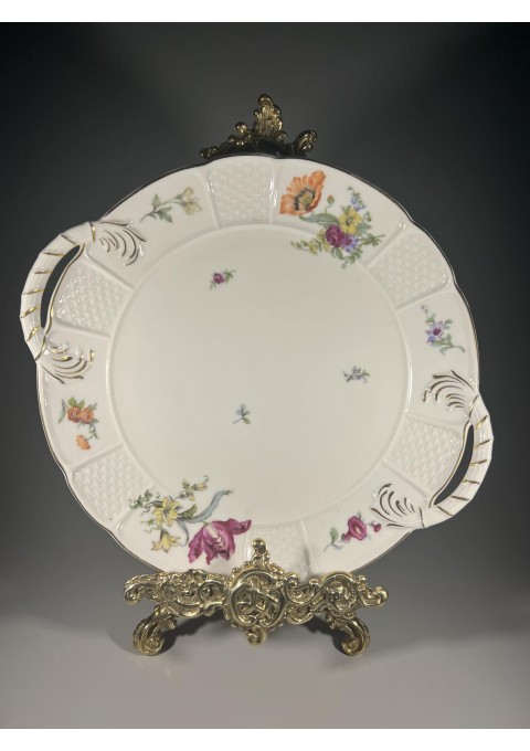 Lėkštė, padėklas su rankenomis Rosenthal Bavaria porcelianinė, antikvarinė, tarpukario laikų 1923-1925 m. Kaina 43