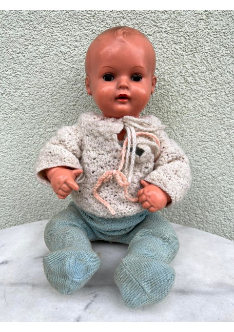 Lėlė Kūdikis Schildkröt Strampelchen, Tortulon, vėžliuko ženklai antikvarinis. 1940-50 m. Vokietija. Kaina 93