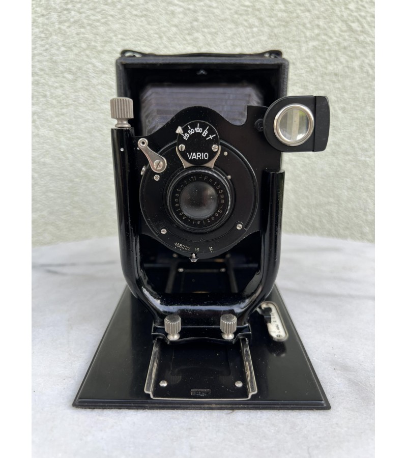 Fotoaparatas antikvarinis, dumplinis ZEH Duplo Laufbodenkamera. Vokietija. 1925 - 1928 m. Kaina 138