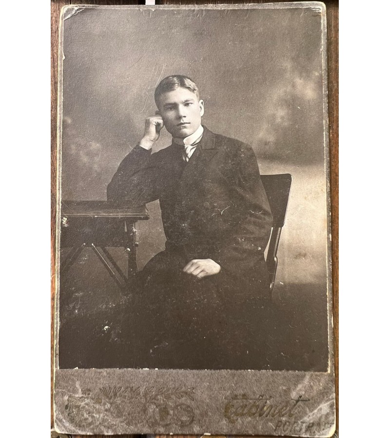 Nuotrauka kartonažinė Cabinet Portrait. 1916 m. Kaina 5
