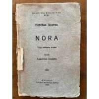 Knyga Nora. H. Ibsenas. 1923 m. Kaina 13
