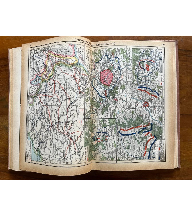 Knyga Geografijos atlasas vok. k. 1937 m. Kaina 33