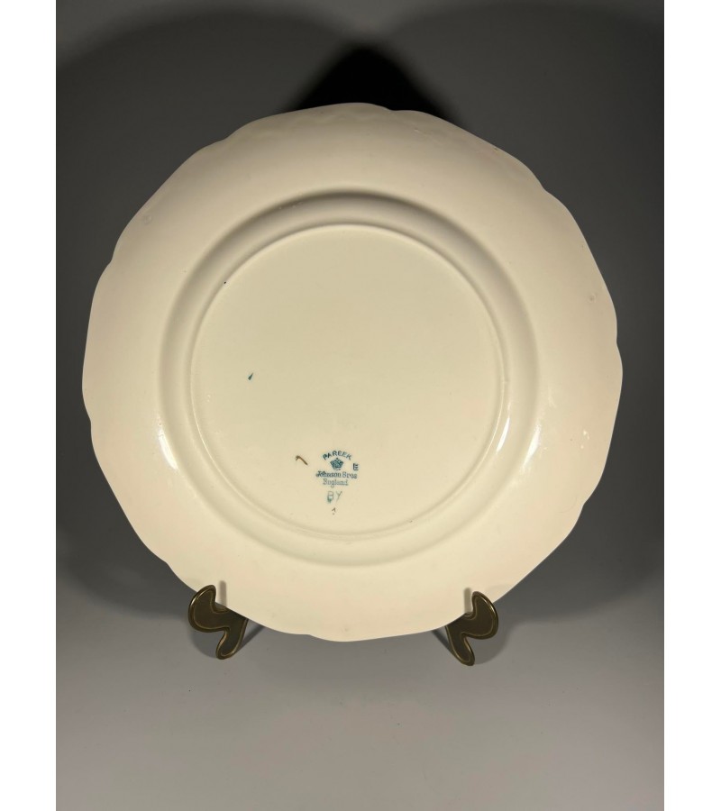 Lėkštė porcelianinė, angliška, antikvarinė. Skersmuo 27 cm. Kaina 13