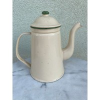 Arbatinukas emaliuotas metalinis, antikvarinis. Aukštis 25 cm. Kaina 16