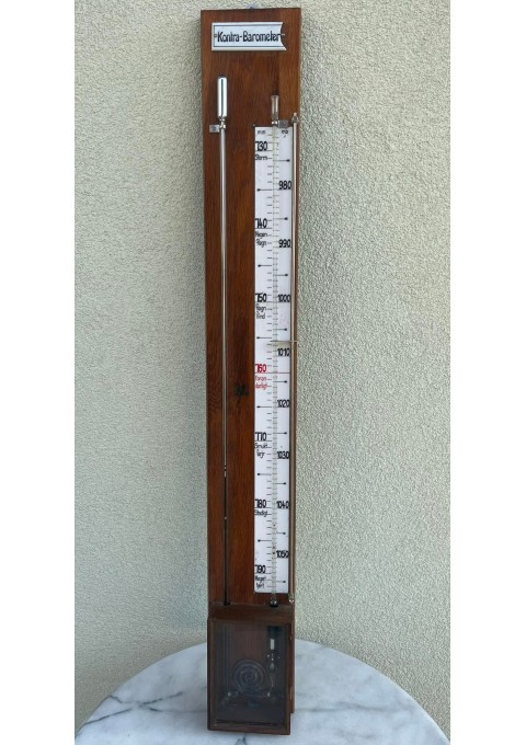 Barometras antikvarinis Kontra - Barometer. Danija. Aukštis 105 cm. Netikrintas. Kaina 93