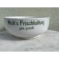 Indas rėtis porcelianinis, antikvarinis Weck's Frischaltung ges. gesch. Vokietija. 1900-1925 m. Kaina 128