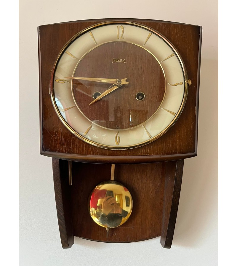 Laikrodis sieninis, vintažinis BIRKA. Veikiantis, patikrintas laikrodininko. Kaina 143