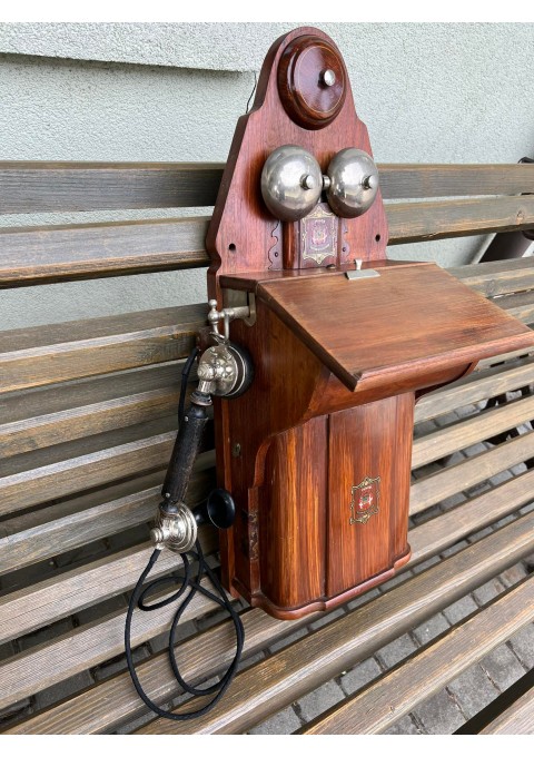 Telefonas antikvarinis sieninis JYDSK TELEFON AKTIESELSKAB. Kaina 583