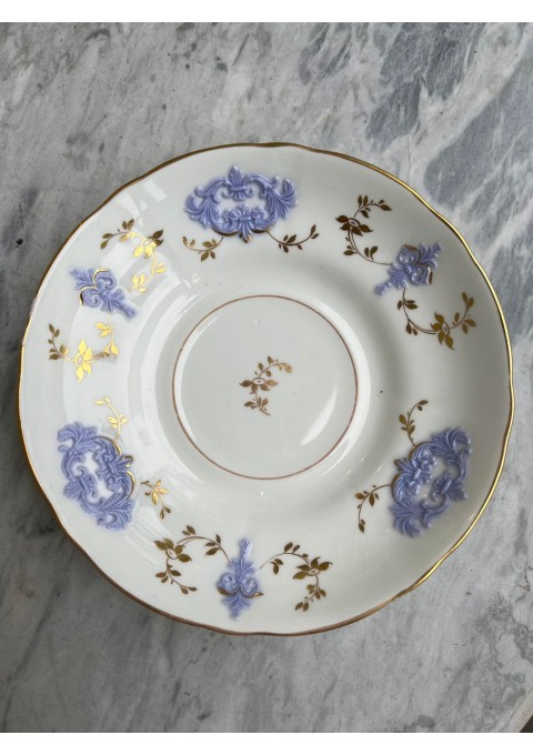 Lėkštutė porcelianinė, antikvarinė Rokoko stiliaus, Samuel Alcock. Anglija. 1880-1900 m. Skersmuo 18 cm. Kaina 8