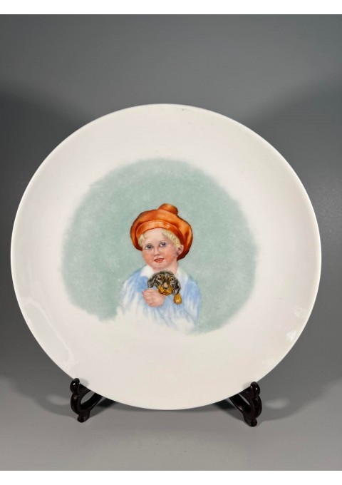 Lėkštė Rosenthal Selb-Bavaria porcelianinė, antikvarinė, kolekcinė, Pagaminta 1910 m. laikotarpiu. Signatūra 1916 m. Kaina 63