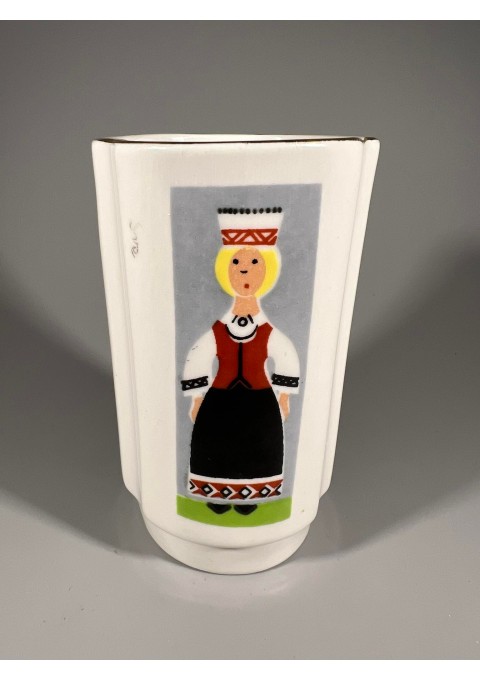 Indas porcelianinis Latviai tautiniais rūbais. RPR RIGA. 1971 m. Latvija. Kaina 28