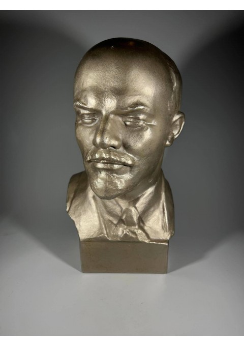 Biustas Lenin, skulptorius V. Sičiov. Ск. В. Сычев sovietinis, tarybinių laikų. Aukštis 27 cm. Kaina 143
