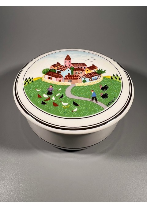 Dėžutė porcelianinė, tapyta Villeroy & Boch. Kaina 28