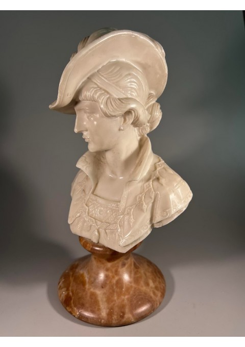 Biustas Moteris su skrybėle, Arnaldo Giannelli. Italija. Kaina 93