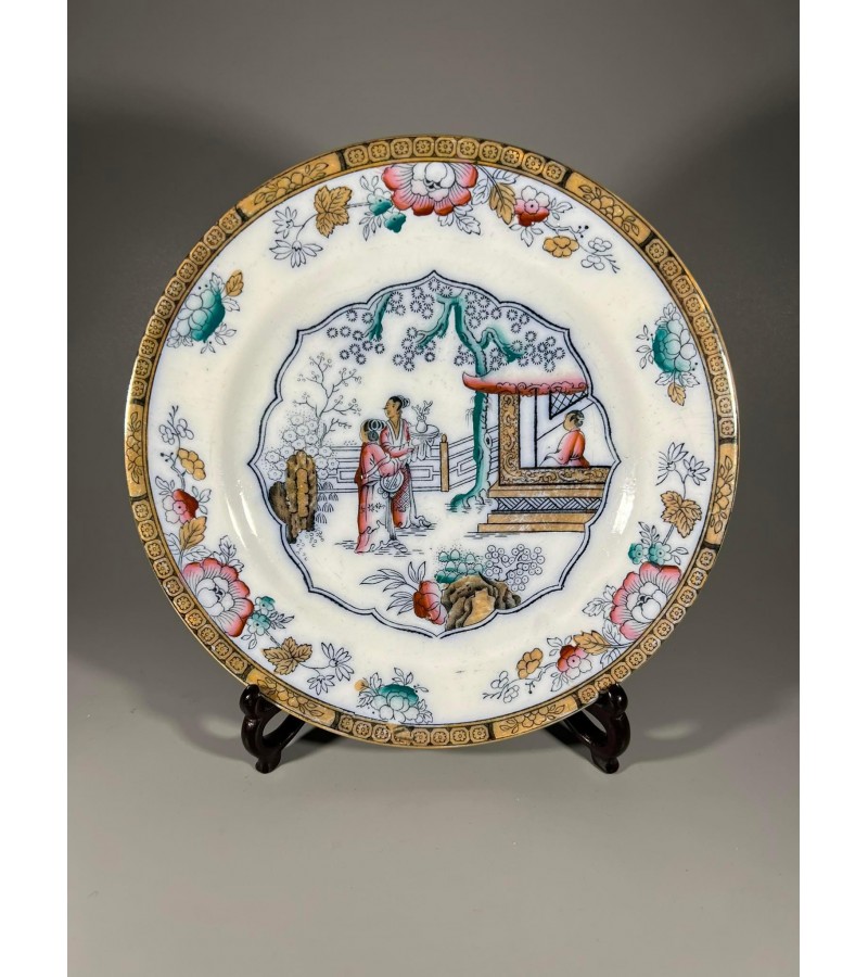 Lėkštė porcelianinė, antikvarinė. Japonija. Kaina 13