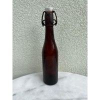 Butelis tarpukario lietuviško alaus: AKC. ALAUS BRAVORO B-VĖ GUBERNIJA ŠIAULIAI. Kaina 16