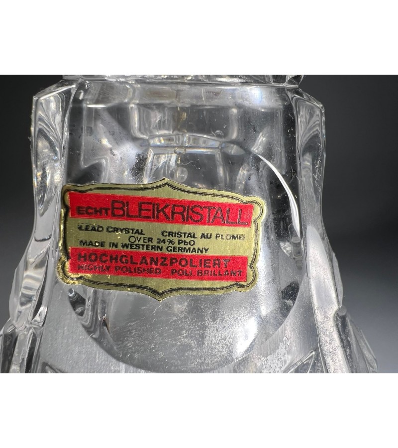 Varpelis, varpas krištolinis Echt Bleikristall. Made in Western Germany šlifuoto krištolo. Kaina 53