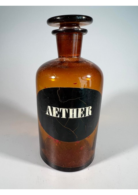 Buteliukas vaistinės, vaistų antikvarinis AETHER. Kaina 32