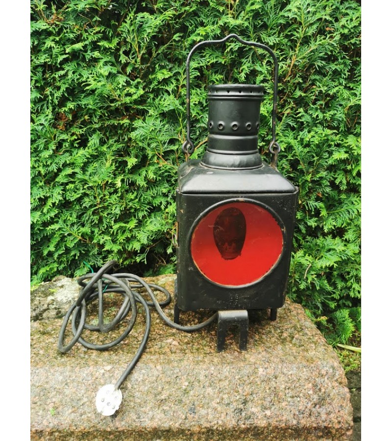 Žibintas, signalinė lempa geležinkeliečių elektrifikuotas Osmeka Osnabruch. Vokietija. Veikiantis, Kaina 62