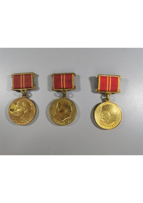 Medaliai Lenino 100 gimimo metinėms, 1970 m., tarybiniai, sovietinių laikų. 2 vnt. PARDUOTAS ANTRAS. Kaina: 5 ir 9.
