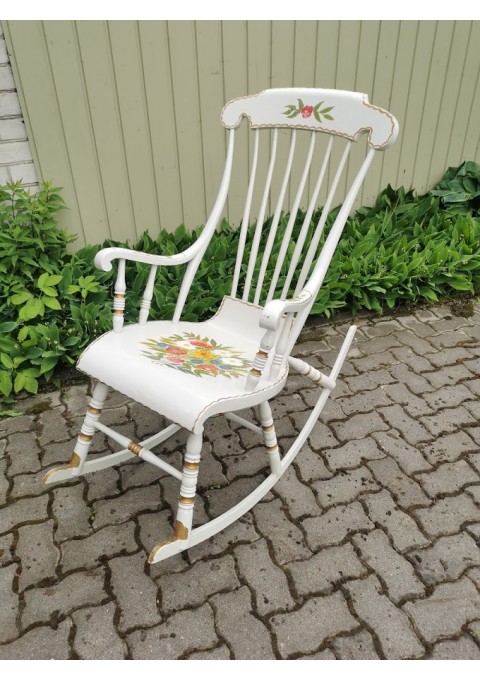 Supamas krėslas - kėdė Swedish Gungstol tapytas. Tvirtas ir patogus. Būklė labai gera. Kaina 312