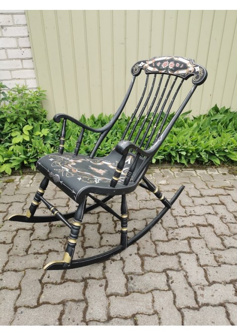Supamas krėslas - kėdė Swedish Gungstol tapytas. Tvirtas ir patogus. Būklė labai gera. Kaina 312
