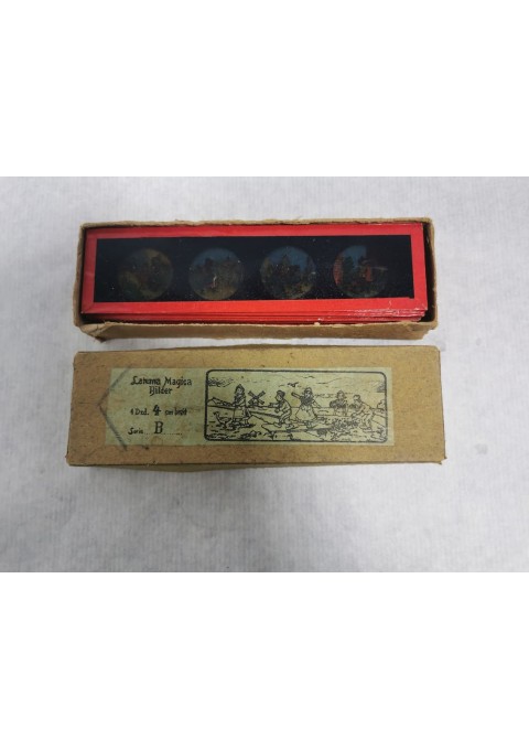 Skaidrės antikvarinės stiklinėje dėžutėje apie 1890 m. 12 vnt.  