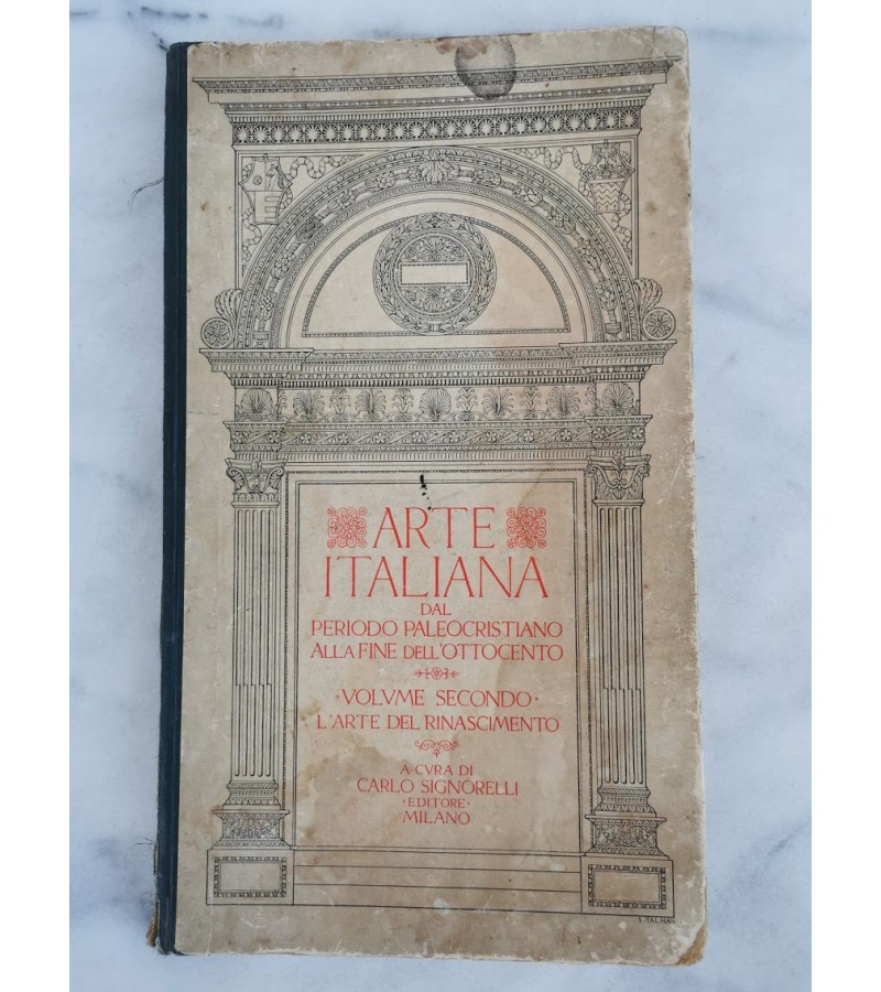 Knyga Arte Italiana (Italijos menas). 1926 m. Kaina 22