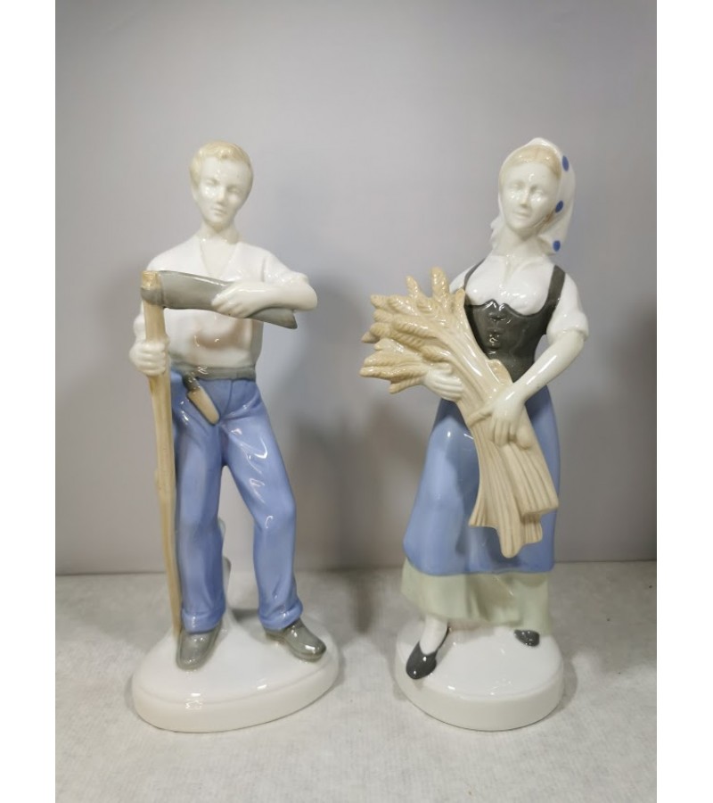 Statulėlė porcelianinė Motina su vaiku. Vokietija. GDR. Lippelsdorf 1951 - 1974 mark. Kaina 63