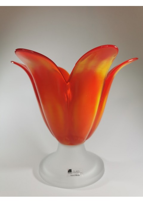 Vaza, žvakidė spalvoto stiklo. Portugalija. Nedidelis nuskilimas. Kaina 13