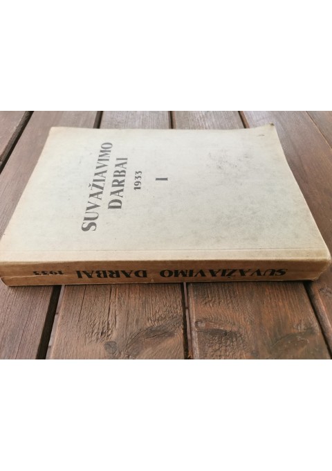 Knyga Suvažiavimo darbai. 1933. I. Juozas Eretas. Kaina 28