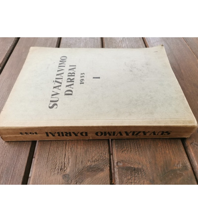 Knyga Suvažiavimo darbai. 1933. I. Juozas Eretas. Kaina 28