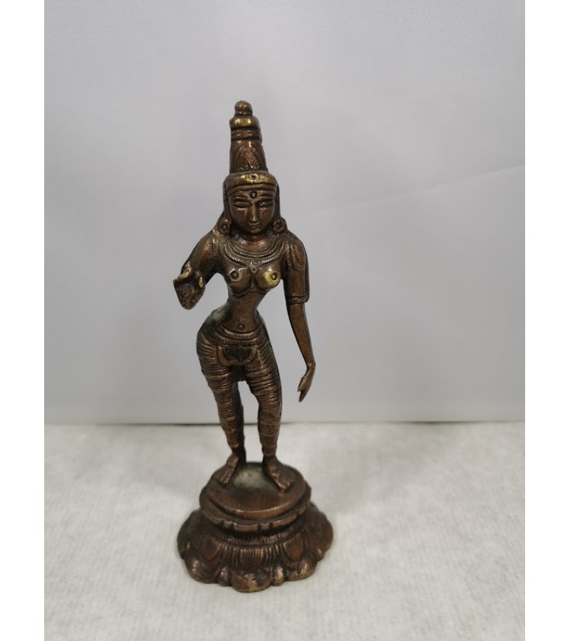 Statulėlė indiška, bronzinė. Kaina 32