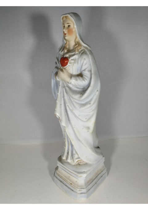 Statulėlė Šv. Marijos antikvarinė, porcelianinė (biskvitas). Kaina 21