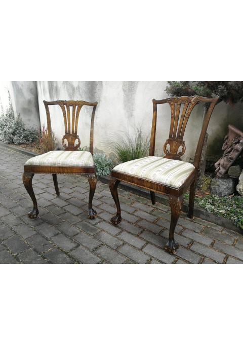 Kėdės Chippendale stiliaus, antikvarinės. 2 vnt. Kaina po 73