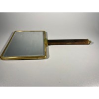 Veidrodėlis, veidrodis antikvarinis, siuvinėtas, su rankena, tinkamas naudojimui. Kaina 36