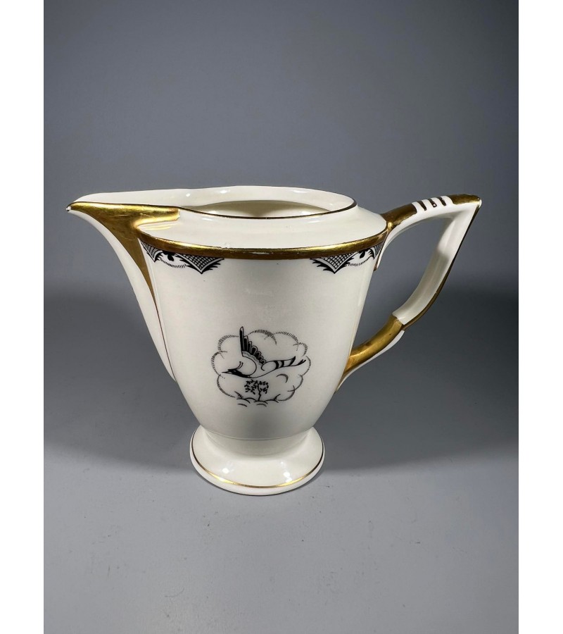 Indas, ąsotėlis porcelianinis grietinėlei, pienui, antikvarinis, tarpukario laikų. H & C Chodau Czechoslovakia. 1918-1938 m. REZERVUOTA