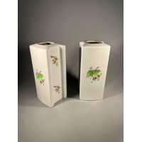 Vazos porcelianinės Art Deco stiliaus Herend Hungary. Aukštis 16 cm. Kaina 73 už abi.