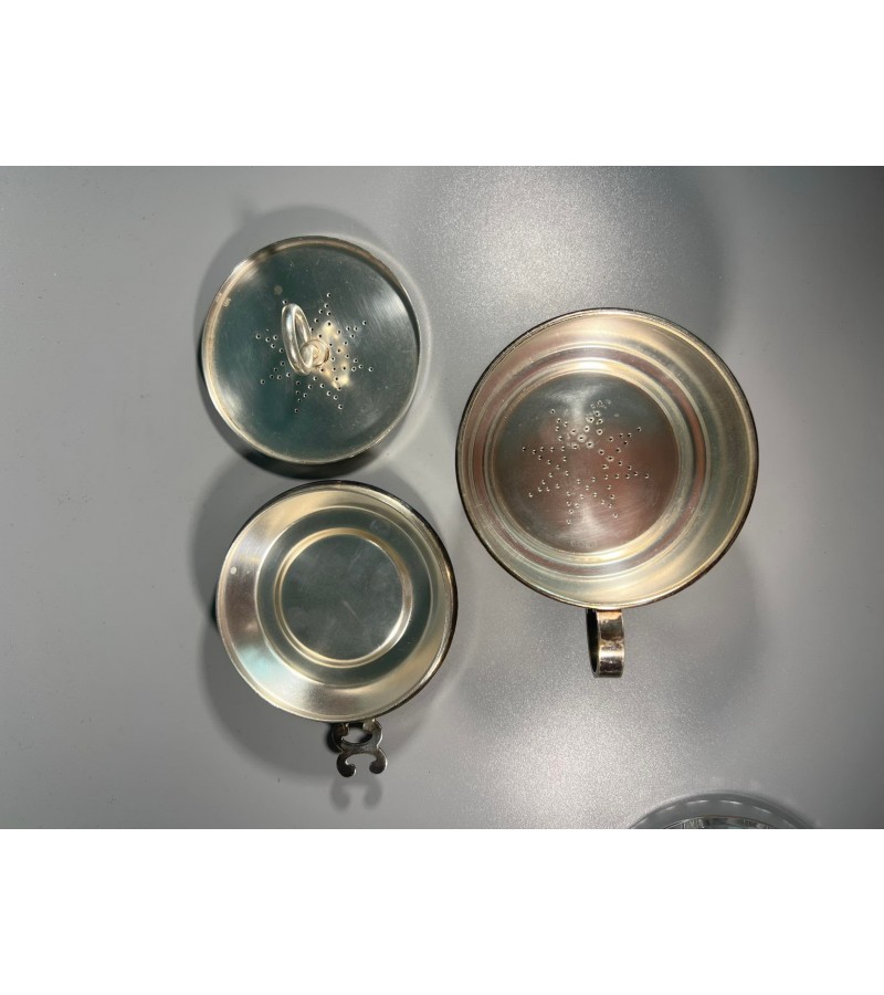 Indas arbatai plikyti sidabruotas, antikvarinis.  Kaina 23