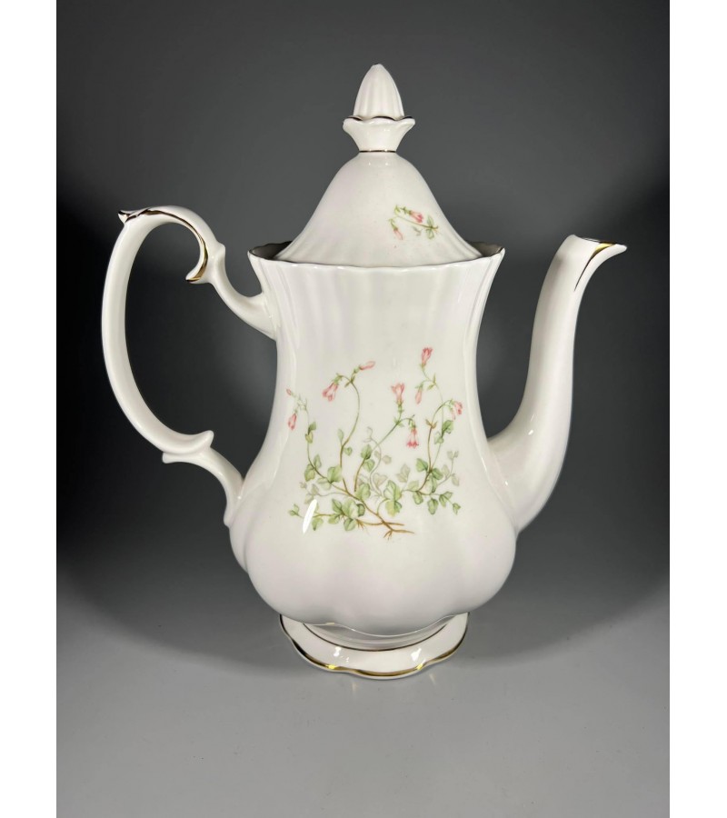Arbatinis, kavinukas porcelianinis Royal Albert, Bone China, England, NORDIC FLOWER.  Kaina 36
