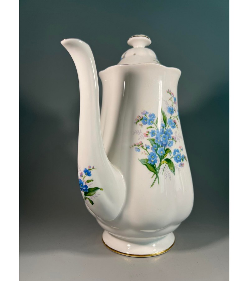 Arbatinis, kavinukas porcelianinis Royal Albert, Bone China, England, FORGET ME NOT. Kaina 36