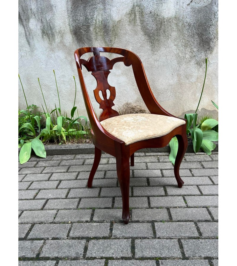 Krėslas, kėdė Geteborg tvirta, antikvarinio stiliaus. Kaina 168