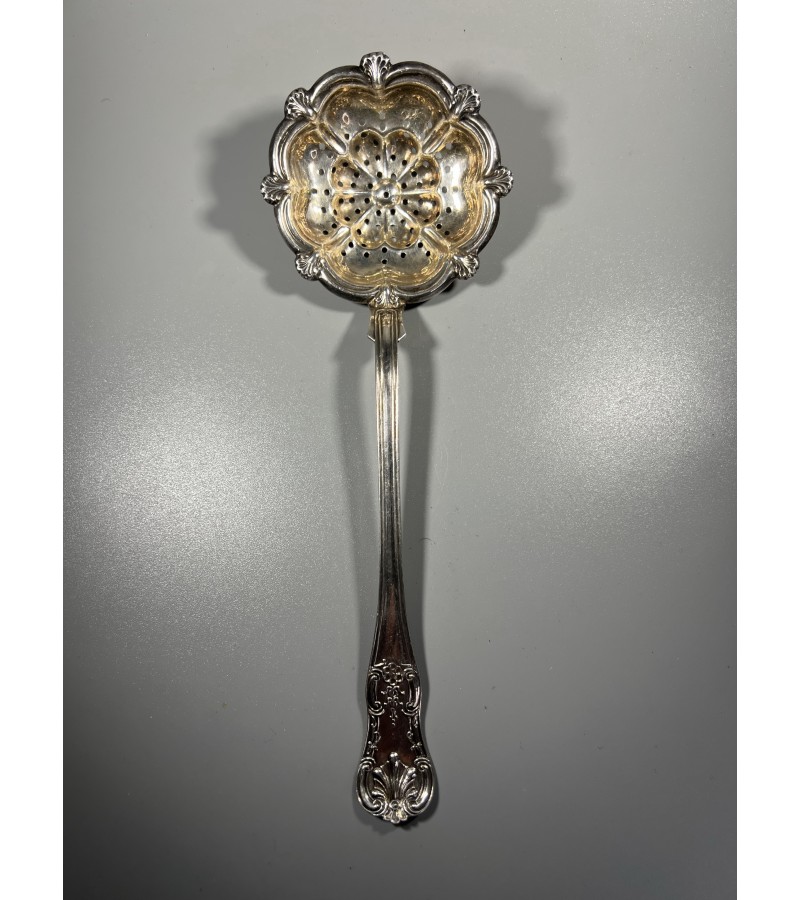 Kiaurasamtis sidabrinis, antikvarinis. Praba (830). 3 karūnos. Švedija. Ilgis 22 cm. Svoris 46 gr. Kaina 76